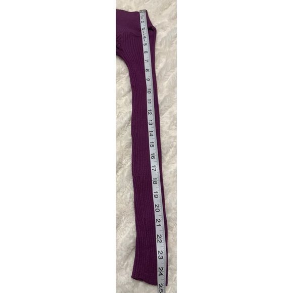 Candie's Purple Portrait Neckline Stretch Sweater Rayon Blend Junior Size M NWT - Picture 12 of 16